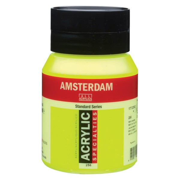 Pot peinture acrylique 500ml Amsterdam jaune reflex - Photo n°1