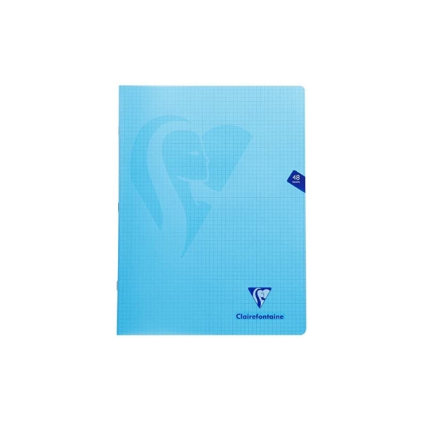 Cahier Polypro Mimesys 24X32 48P Petits Carreaux 5X5 90G Clairefontaine - Photo n°2