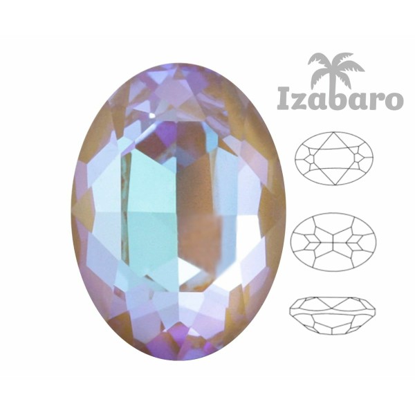 4 pièces Izabaro Cristal Ocre Pastel 131pas, Ovale Fantaisie Pierre, Cristaux de Verre, 4120 Izabaro - Photo n°2