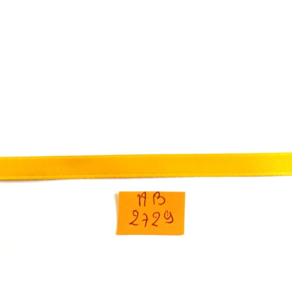 2M de ruban jaune - STEPHANOISE - polyester - 8mm - AB2729 - Photo n°1