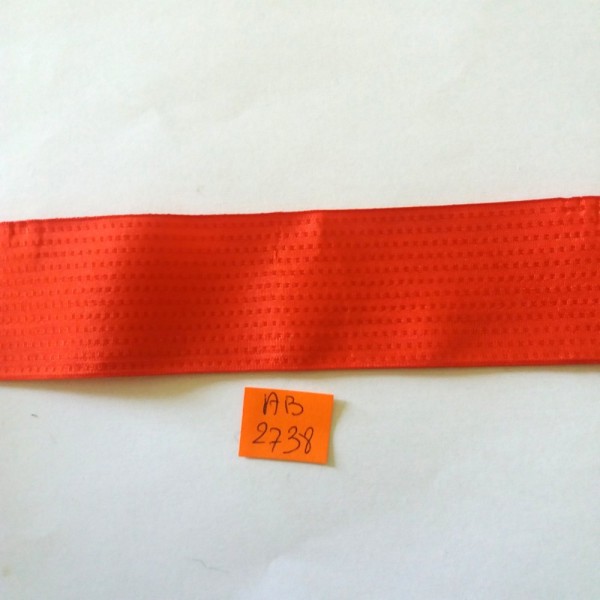 3,30M de ruban taffetas rouge - polyester - 38mm - AB2738 - Photo n°1