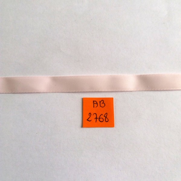 2M de ruban taffetas rose clair - 10mm - AB2768 - Photo n°1