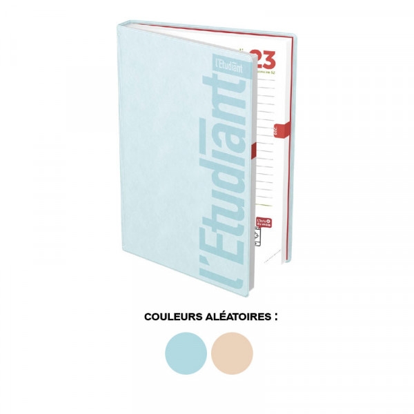 Agenda Scolaire Journalier L'Étudiant 2023/2024 - L'Original - 15 X 21 Cm - Pastel - Photo n°1