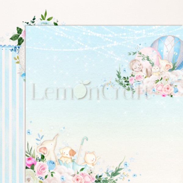 Papier scrapbooking Lemoncraft - Baby Boom - 6 feuilles - 30x30 - Photo n°2