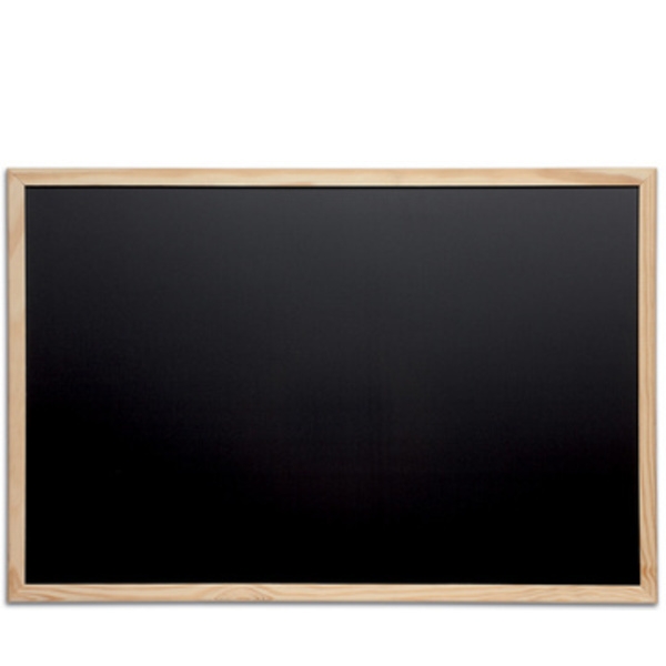 Tableau noir avec cadre en bois, (L)400 x (H)300 mm - Photo n°1