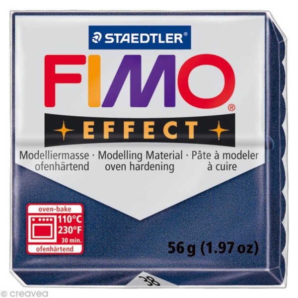 Fimo Effect Bleu Saphir Métallique 38 - 56 gr - Photo n°1