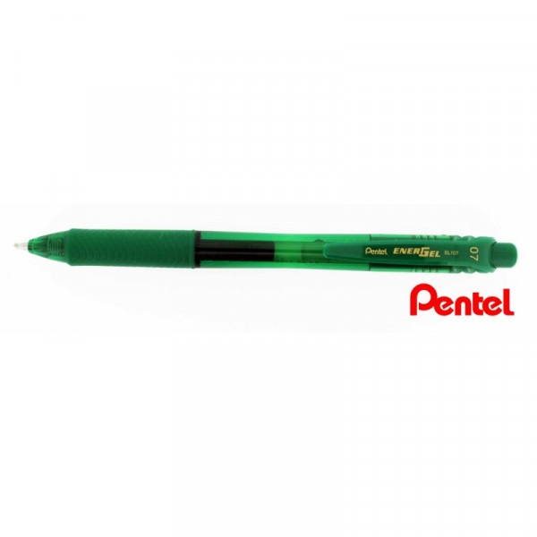 Stylo Energel pointe moyenne 0,7mm vert Pentel - Photo n°1