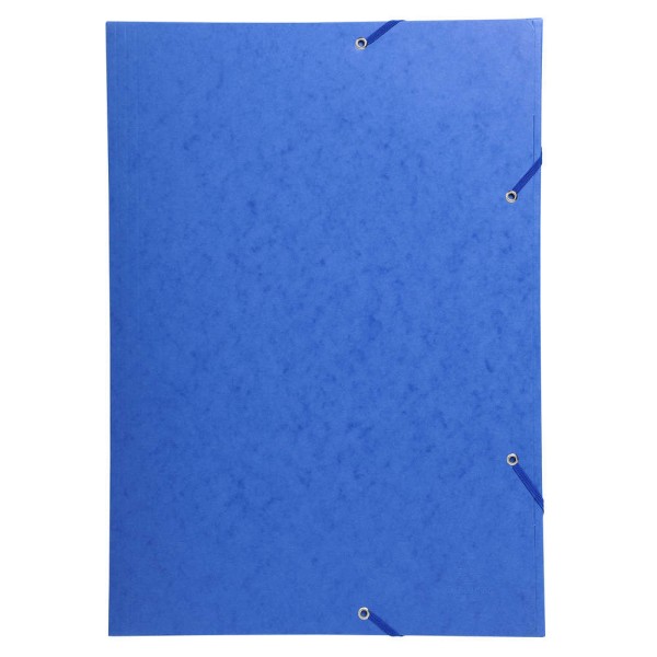 Chemise 3 rabats à élastique - A3 - Bleu - Exacompta - Photo n°1