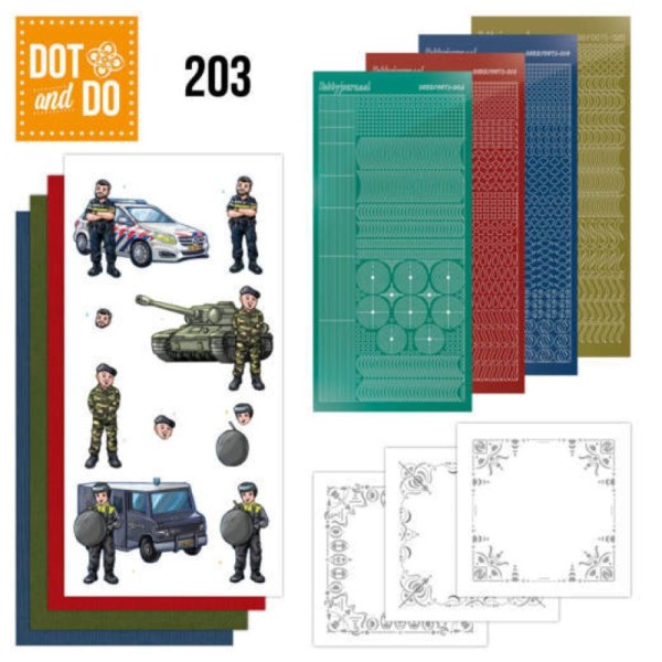 Dot and do 203 - kit Carte 3D - Professions Hommes - Photo n°1