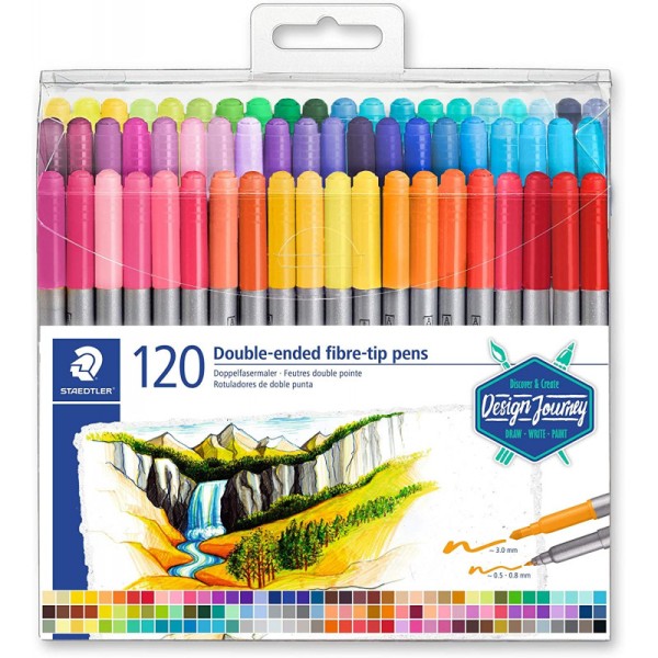 Feutres de coloriage pour l'école 144 feutres 12 couleurs