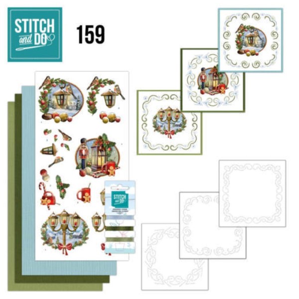 Stitch and do 159 - kit Carte 3D broderie - Histoire de Noël - Photo n°1