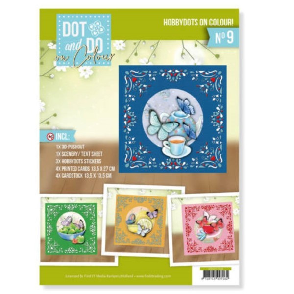 Dot and Do on Colour 9 - Kit Carte 3D - Les papillons - Photo n°1