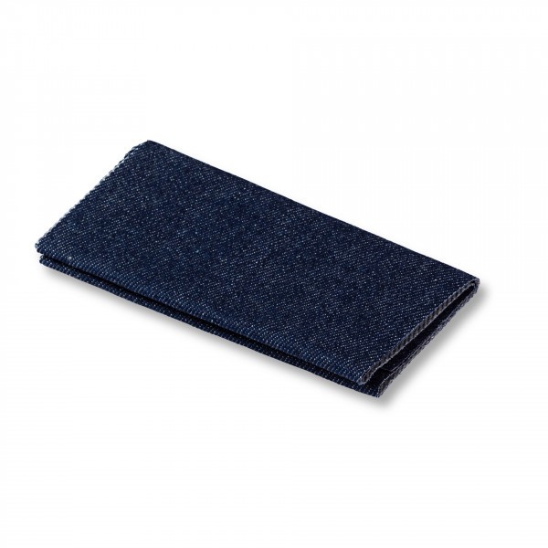 Pièce thermocollante pour tissu en jean - Bleu foncé - 12 x 45 cm - Photo n°2