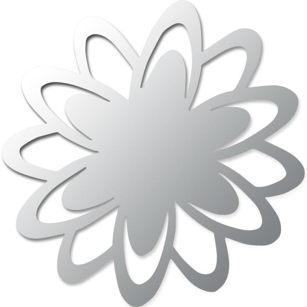 Miroir adhésif chrysanthème - Photo n°1