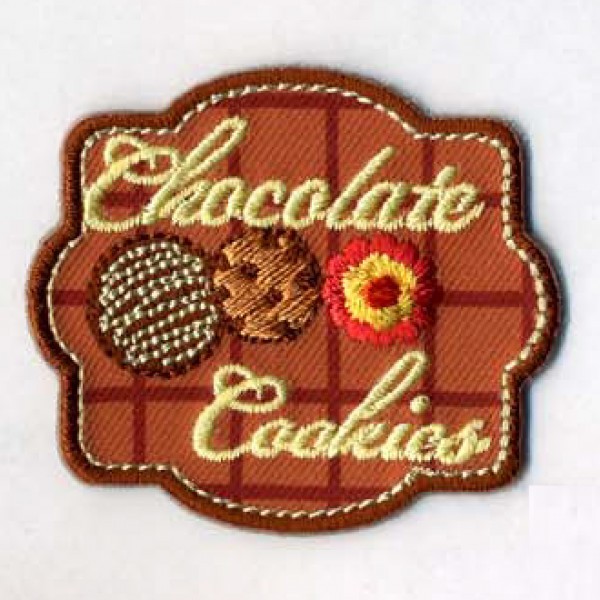 Ecusson thermocollant Chocolate Cookies 5cmx4.5cm - Photo n°1
