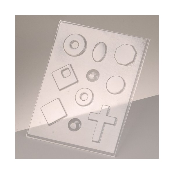 Set d'emporte-pièces en métal forme carré x5 - Perles & Co