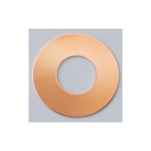 Pendentifs en cuivre Donut sans trou, ø 35 mm, pour émaillage - Photo n°1