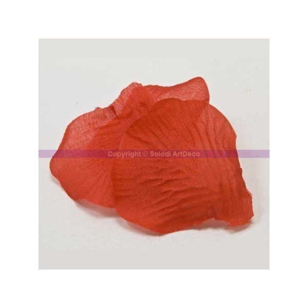 Lot de 100 Pétales de Rose couleur Rouge, en tissu, 5,5 x 3,5 cm - Photo n°2