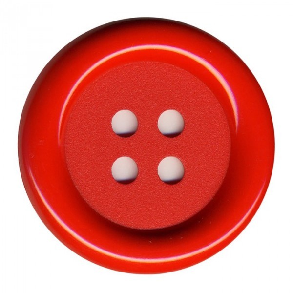 Lot de 6 boutons Clown couleur Rouge - Photo n°1