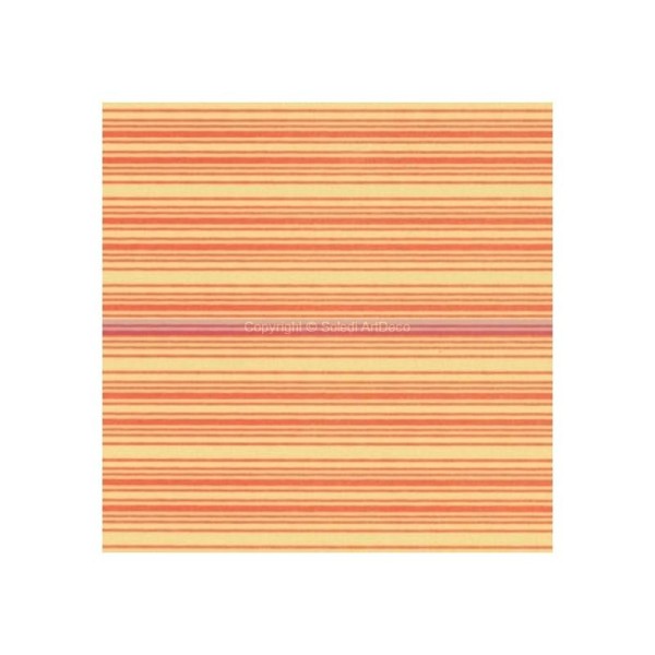 Mousse caoutchouc imprimée rayure Orange thermoformable Fofucha, 40 x 60 cm - Photo n°1