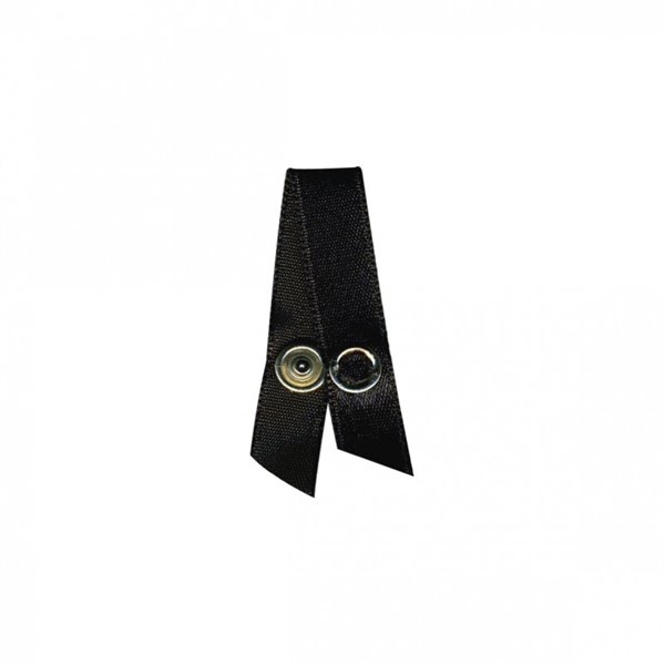 Lot de 4 attachettes bretelles noir 9,5cm - Photo n°1