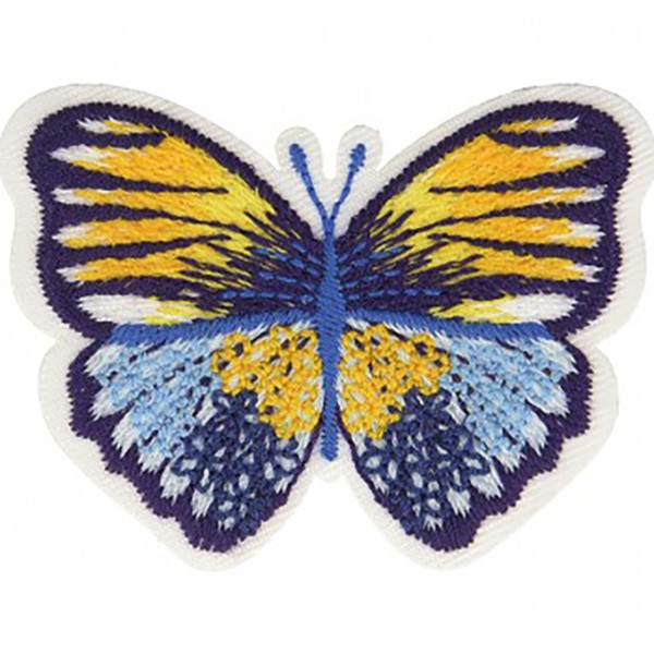 Ecusson thermocollant papillon 4x5cm - Photo n°1