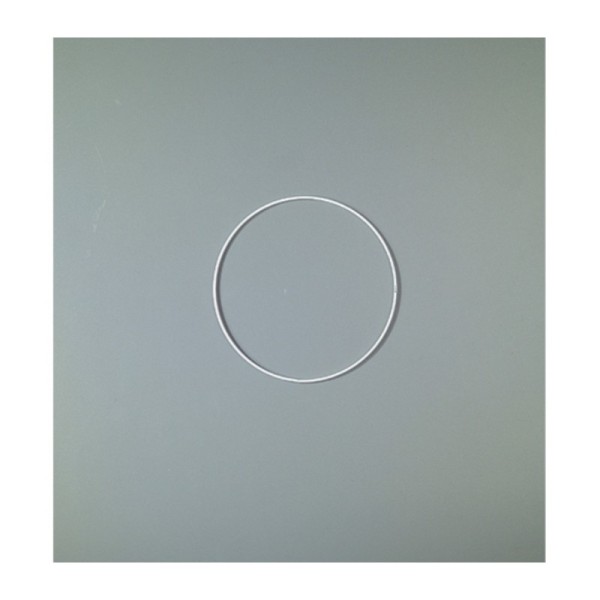 Cercle métallique blanc diam. 20 cm pour abat-jour, Anneau pour attrape rêves - Photo n°1