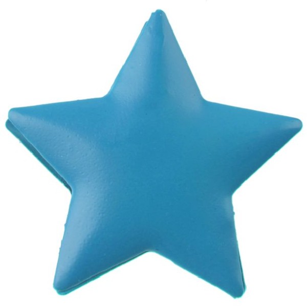 Pince décorative étoile turquoise x4 - Photo n°1