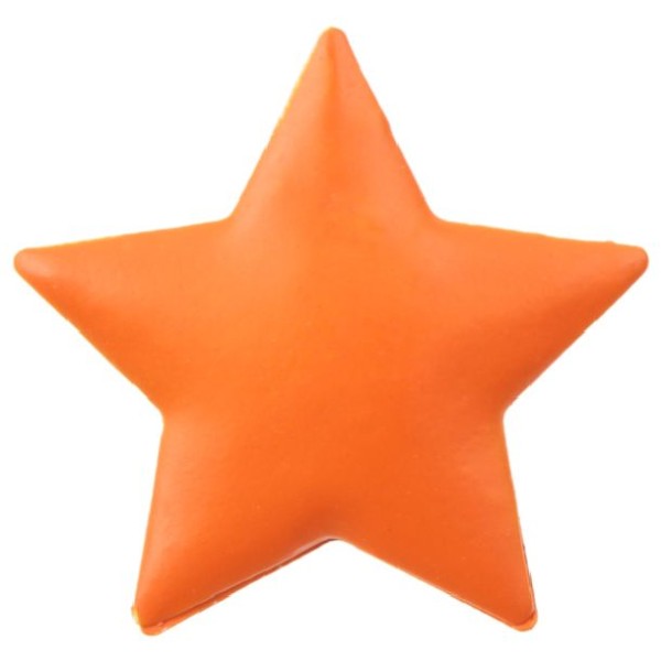 Pince décorative étoile orange x4 - Photo n°1
