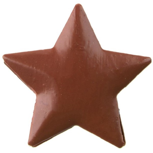 Pince décorative étoile chocolat x4 - Photo n°1