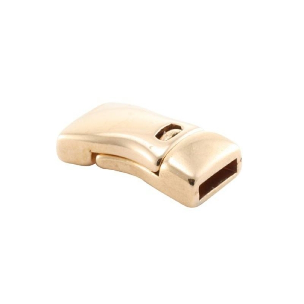 1 Fermoir  magnétiques en métal argenté rose gold (or rose) 23x13mm trou 10x2.5mm  rectangle - Photo n°1