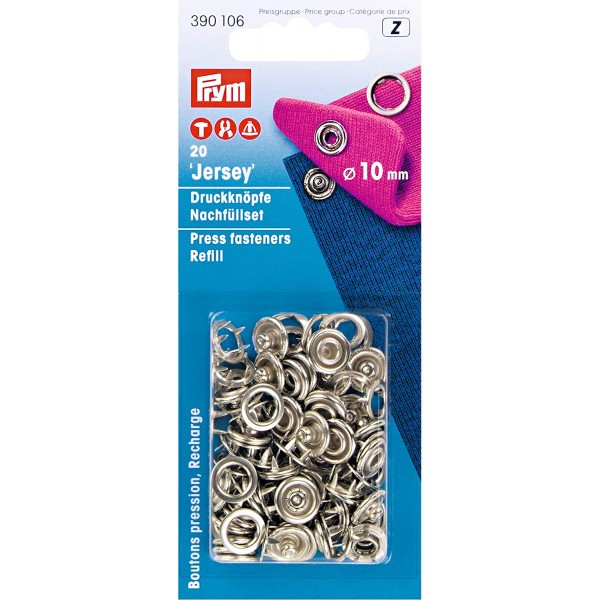 Prym Boutons pression Jersey recharges sans outil 10mm - Photo n°1