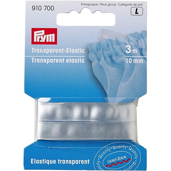 Elastique Prym transparent 3m x 10mm - Photo n°1