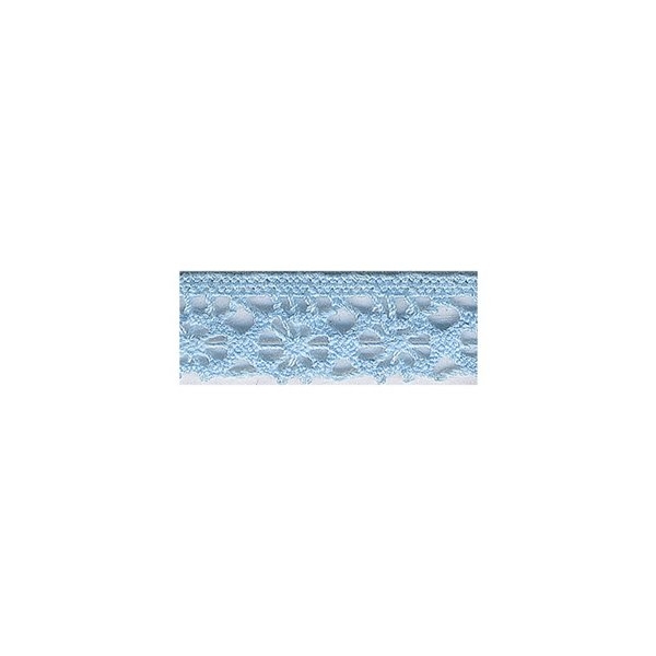 Bobine 25m dentelle polyester bleu clair - Photo n°1