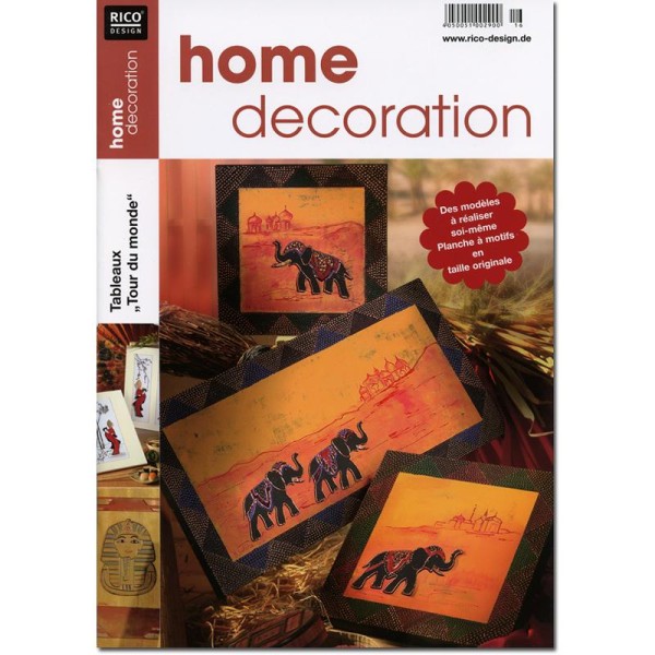 Livre Home décoration Rico Design Tableaux tour du monde - Photo n°1