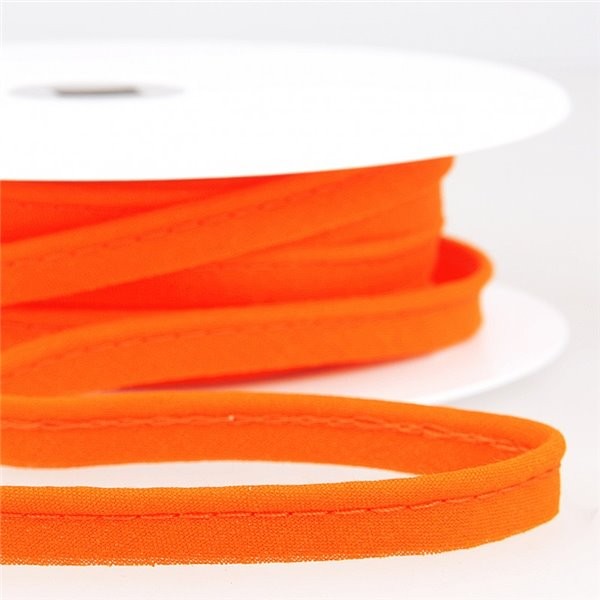 Bobine 25m Passepoil robe biais tous textiles 10mm orange - Photo n°1