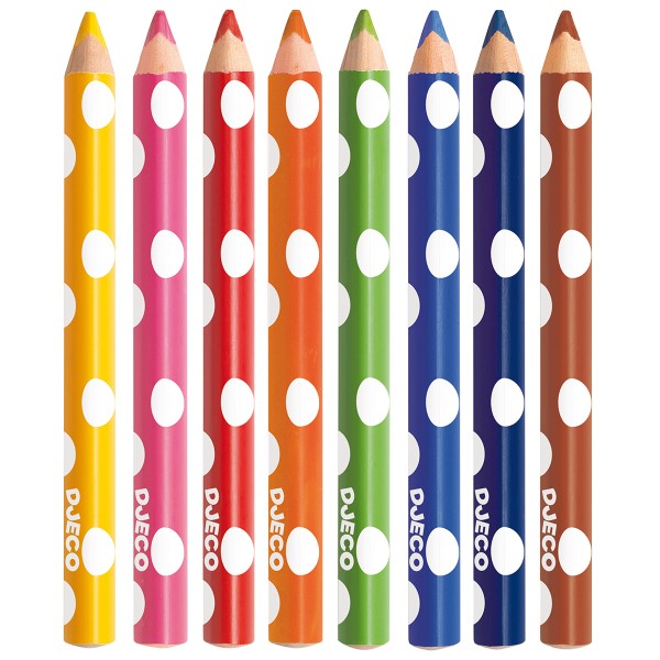 Crayons de couleur pour les petits - Couleurs assorties - 8 pcs - Photo n°3