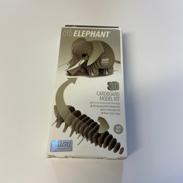 Kit - Éléphant en carton 3D - Photo n°1
