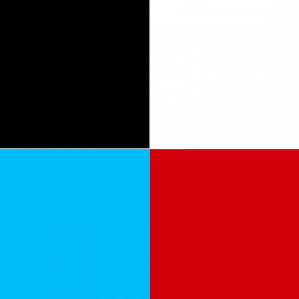 Lot de 4 marqueurs Posca PC-3M noir - blanc - bleu - rouge pointe fine conique - Photo n°2