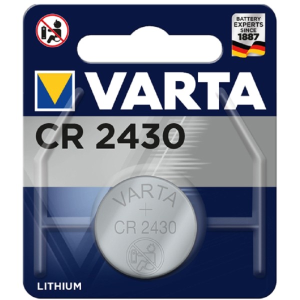 Pile bouton lithium ''Electronics'' CR2430, 3,0 Volt - Photo n°1