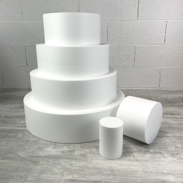 Pièce montée Wedding Cake, Haut. 90 cm, Base Ø 60 cm à 10 cm, 6 disques de 15 cm de haut en Polystyr - Photo n°2