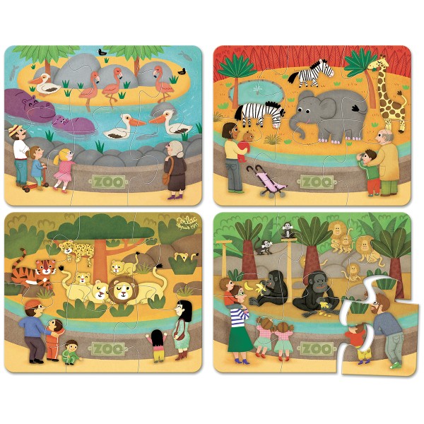 4 Puzzles - Les animaux du Zoo - Photo n°2