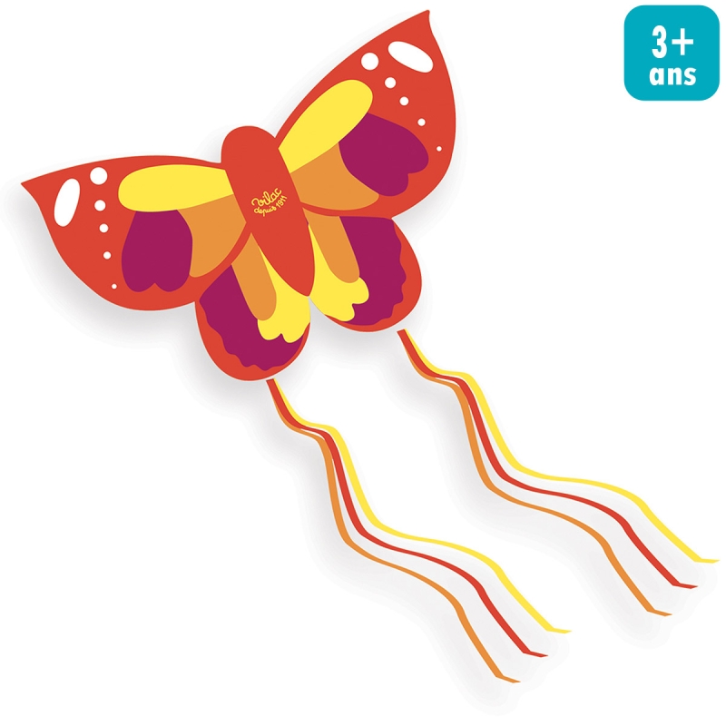 Cerf-Volant pour enfant - Papillon - 90 cm - Jeux d'extérieur - Creavea