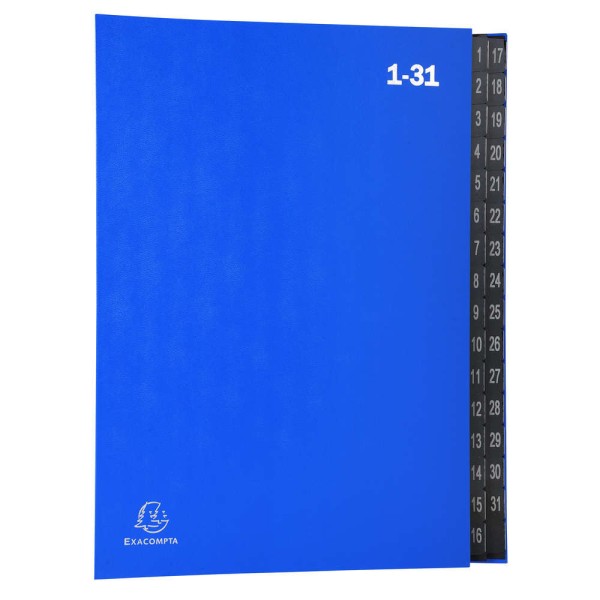 Trieur numérique 1-31 - A4 - 32 compartiments - Bleu - Photo n°1