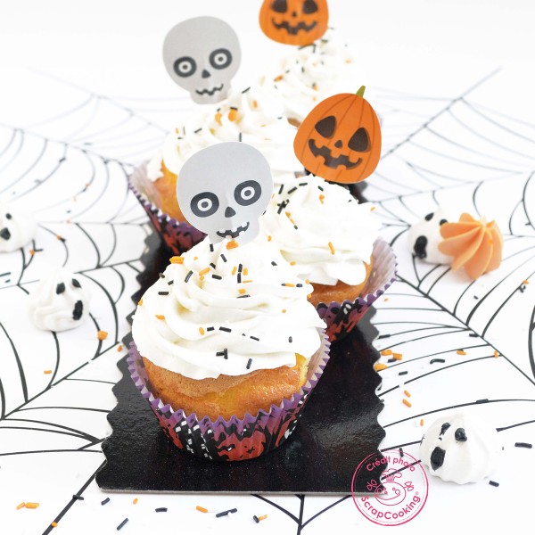 Caissettes + Cake Topper - Halloween - 48 pcs - Photo n°2