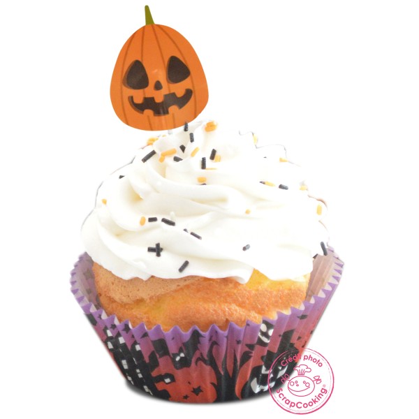 Caissettes + Cake Topper - Halloween - 48 pcs - Photo n°5