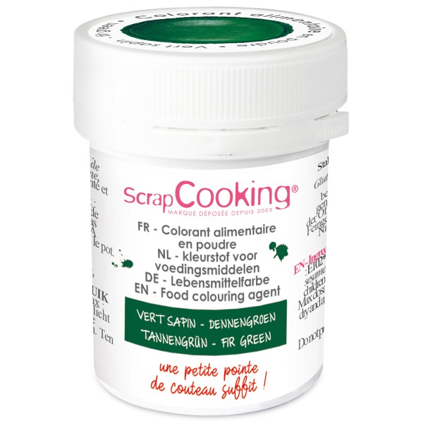 Colorant poudre alimentaire artificielle - Vert Sapin - 5 g - Photo n°1