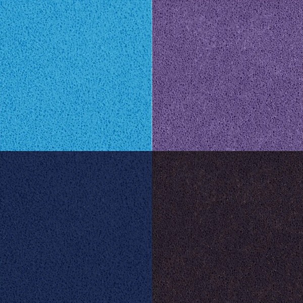 Assortiment de Tampons encreur - Bleu - 3,5 x 3,5 cm - 4 pcs - Photo n°4