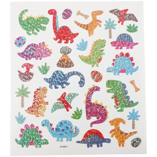 Stickers - Dinosaures - 1,2 à 4 cm - 33 pcs - Photo n°2