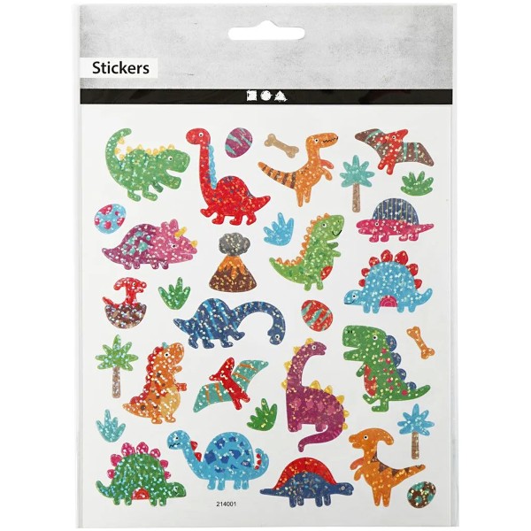 Stickers - Dinosaures - 1,2 à 4 cm - 33 pcs - Photo n°1